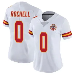 Kansas City Chiefs Women's Limited White Vapor Untouchable Jersey (0 Robert Rochell)