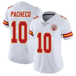 Kansas City Chiefs Women's Limited White Vapor Untouchable Jersey (10 Isiah Pacheco)