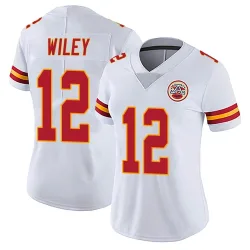 Kansas City Chiefs Women's Limited White Vapor Untouchable Jersey (12 Jared Wiley)