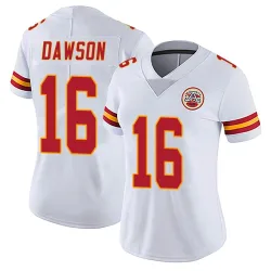 Kansas City Chiefs Women's Limited White Vapor Untouchable Jersey (16 Len Dawson)