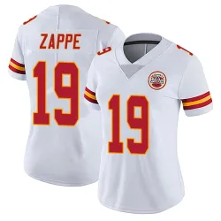 Kansas City Chiefs Women's Limited White Vapor Untouchable Jersey (19 Bailey Zappe)