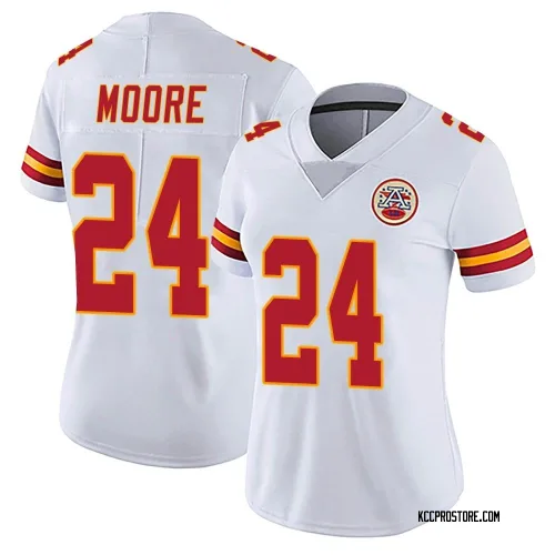 Kansas City Chiefs Women's Limited White Vapor Untouchable Jersey (24 Skyy Moore)