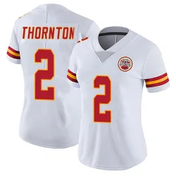 Kansas City Chiefs Women's Limited White Vapor Untouchable Jersey (2 Tyquan Thornton)