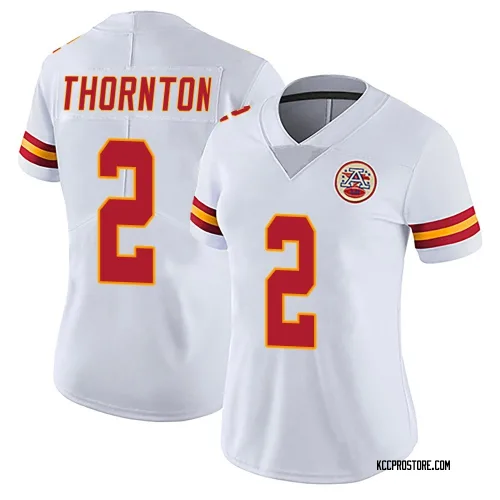 Kansas City Chiefs Women's Limited White Vapor Untouchable Jersey (2 Tyquan Thornton)