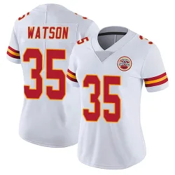 Kansas City Chiefs Women's Limited White Vapor Untouchable Jersey (35 Jaylen Watson)