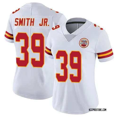 Kansas City Chiefs Women's Limited White Vapor Untouchable Jersey (39 Melvin Smith Jr.)