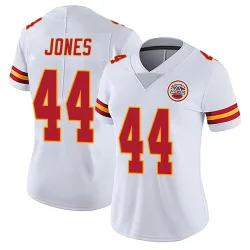 Kansas City Chiefs Women's Limited White Vapor Untouchable Jersey (44 Cam Jones)