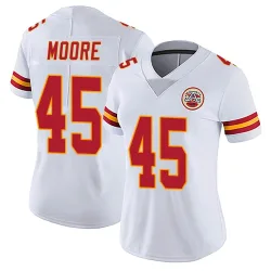 Kansas City Chiefs Women's Limited White Vapor Untouchable Jersey (45 Isaiah Moore)