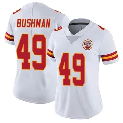 Kansas City Chiefs Women's Limited White Vapor Untouchable Jersey (49 Matt Bushman)
