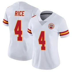 Kansas City Chiefs Women's Limited White Vapor Untouchable Jersey (4 Rashee Rice)