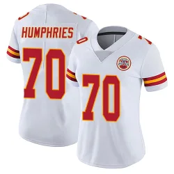Kansas City Chiefs Women's Limited White Vapor Untouchable Jersey (70 D.J. Humphries)