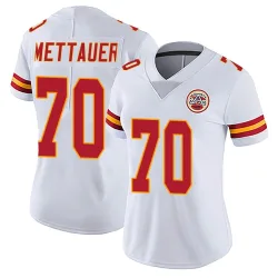 Kansas City Chiefs Women's Limited White Vapor Untouchable Jersey (70 McKade Mettauer)