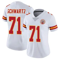 Kansas City Chiefs Women's Limited White Vapor Untouchable Jersey (71 Mitchell Schwartz)