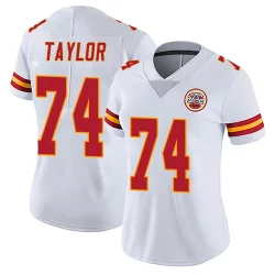 Kansas City Chiefs Women's Limited White Vapor Untouchable Jersey (74 Jawaan Taylor)