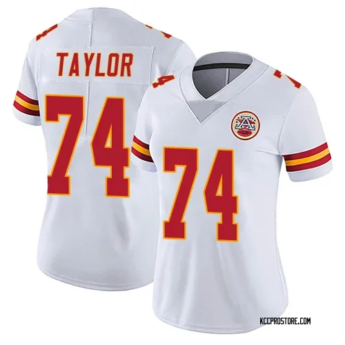 Kansas City Chiefs Women's Limited White Vapor Untouchable Jersey (74 Jawaan Taylor)