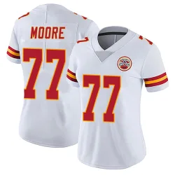 Kansas City Chiefs Women's Limited White Vapor Untouchable Jersey (77 Jaylon Moore)