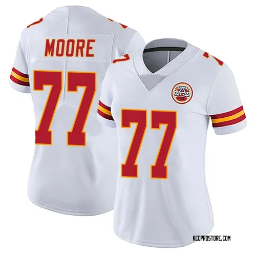 Kansas City Chiefs Women's Limited White Vapor Untouchable Jersey (77 Jaylon Moore)