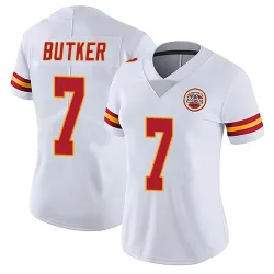 Kansas City Chiefs Women's Limited White Vapor Untouchable Jersey (7 Harrison Butker)