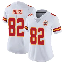Kansas City Chiefs Women's Limited White Vapor Untouchable Jersey (82 Justyn Ross)