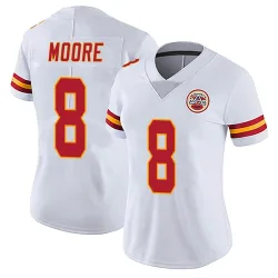 Kansas City Chiefs Women's Limited White Vapor Untouchable Jersey (8 Matt Moore)