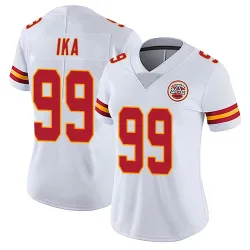 Kansas City Chiefs Women's Limited White Vapor Untouchable Jersey (99 Siaki Ika)