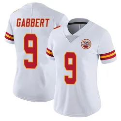 Kansas City Chiefs Women's Limited White Vapor Untouchable Jersey (9 Blaine Gabbert)