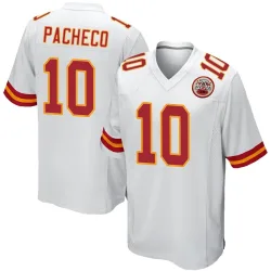 Kansas City Chiefs Youth Game White Jersey (10 Isiah Pacheco)