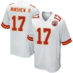 Kansas City Chiefs Youth Game White Jersey (17 Gardner Minshew)