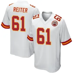 Kansas City Chiefs Youth Game White Jersey (61 Austin Reiter)