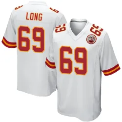 Kansas City Chiefs Youth Game White Jersey (69 Kyle Long)