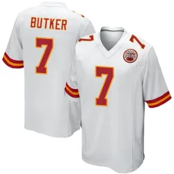 Kansas City Chiefs Youth Game White Jersey (7 Harrison Butker)