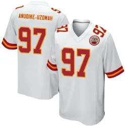 Kansas City Chiefs Youth Game White Jersey (97 Felix Anudike-Uzomah)
