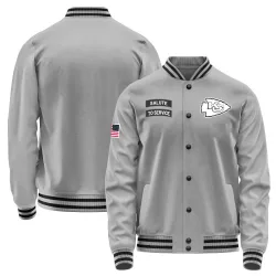 Kansas City Chiefs Youth Gray Salute to Service Performance Jacket
