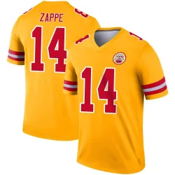Kansas City Chiefs Youth Legend Gold Inverted Jersey (14 Bailey Zappe)