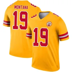 Kansas City Chiefs Youth Legend Gold Inverted Jersey (19 Joe Montana)