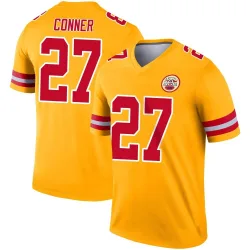 Kansas City Chiefs Youth Legend Gold Inverted Jersey (27 Chamarri Conner)