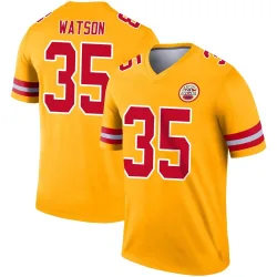 Kansas City Chiefs Youth Legend Gold Inverted Jersey (35 Jaylen Watson)