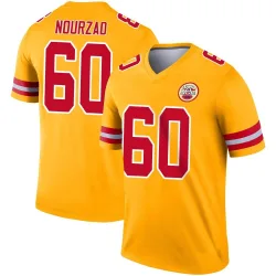 Kansas City Chiefs Youth Legend Gold Inverted Jersey (60 Hunter Nourzad)