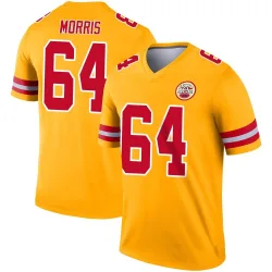 Kansas City Chiefs Youth Legend Gold Inverted Jersey (64 Wanya Morris)