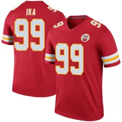 Kansas City Chiefs Youth Legend Red Color Rush Jersey (99 Siaki Ika)