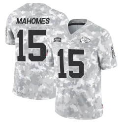 Kansas City Chiefs Youth Limited Arctic Camo 2024 Salute to Service Jersey (15 Patrick Mahomes)