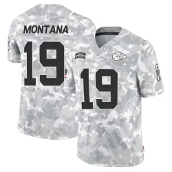 Kansas City Chiefs Youth Limited Arctic Camo 2024 Salute to Service Jersey (19 Joe Montana)