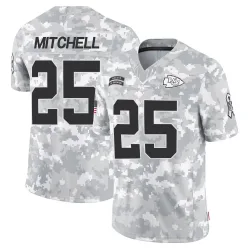 Kansas City Chiefs Youth Limited Arctic Camo 2024 Salute to Service Jersey (25 Elijah Mitchell)