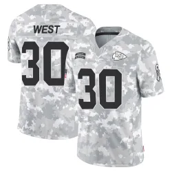 Kansas City Chiefs Youth Limited Arctic Camo 2024 Salute to Service Jersey (30 Charcandrick West)