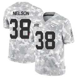 Kansas City Chiefs Youth Limited Arctic Camo 2024 Salute to Service Jersey (38 Steven Nelson)
