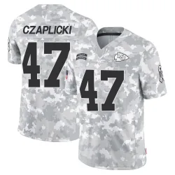 Kansas City Chiefs Youth Limited Arctic Camo 2024 Salute to Service Jersey (47 Eddie Czaplicki)