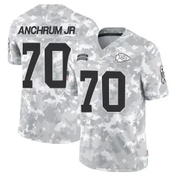 Kansas City Chiefs Youth Limited Arctic Camo 2024 Salute to Service Jersey (70 Tremayne Anchrum Jr.)