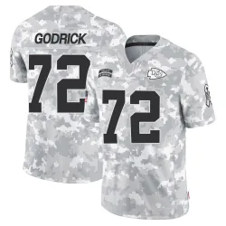 Kansas City Chiefs Youth Limited Arctic Camo 2024 Salute to Service Jersey (72 Chukwuebuka Godrick)
