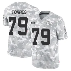 Kansas City Chiefs Youth Limited Arctic Camo 2024 Salute to Service Jersey (79 Nick Torres)