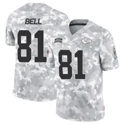 Kansas City Chiefs Youth Limited Arctic Camo 2024 Salute to Service Jersey (81 Blake Bell)